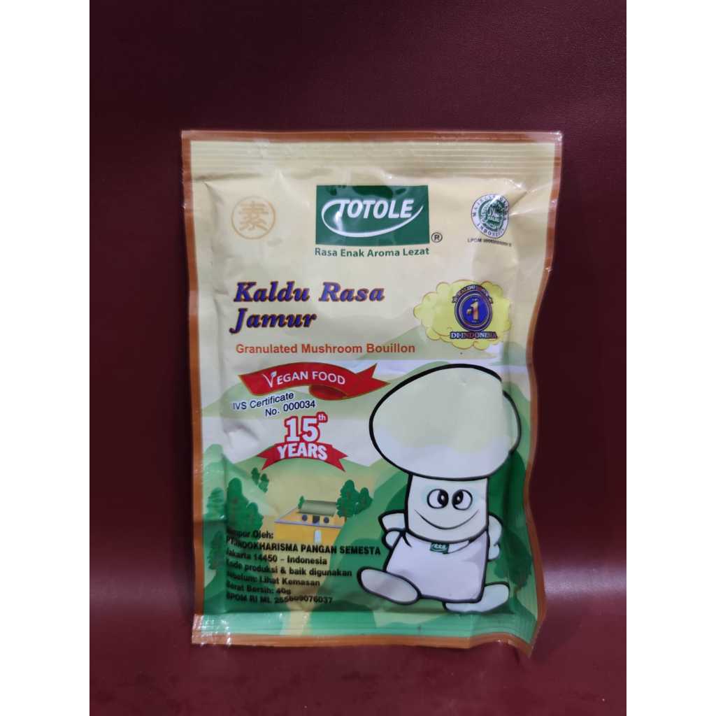 

Totole Kaldu Rasa Jamur 40gr