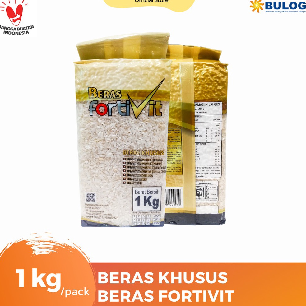 

[PRODUK 8GF8A92] BULOG - Beras Fortivit 1Kg tjmi9