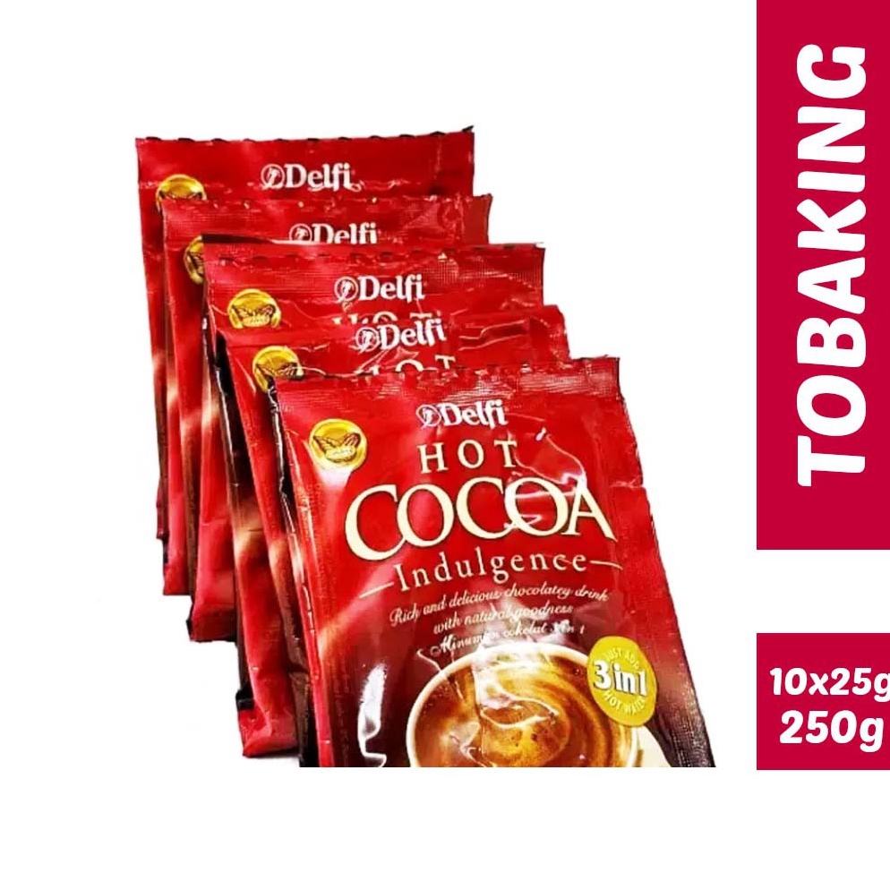 

D1sk0n Pr0m0 Delfi Hot Cocoa Indulgence Minuman Serbuk Cokelat 10 x 25gr Harga Spesial