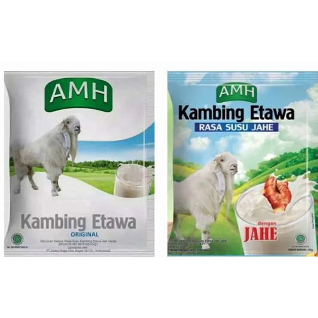 

AMH Susu Kambing Etawa Original Jahe 25G 1 Renceng Isi 10 Sachet All Variant