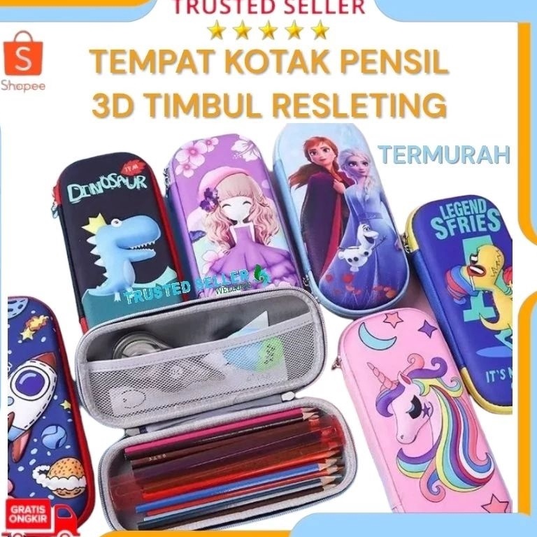 

AP61 TEMPAT KOTAK PENSIL ANAK COWOK CEWEK 3D EMPUK TIMBUL KUALITAS DIJAMIN BAGUS BAHAN EVA LAKI LAKI PEREMPUAN SD SMP TK KANTOR ➳Best Terlaris