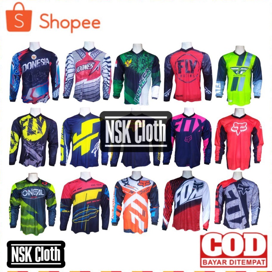 Kualitas Dijamin Jersey SEPEDA lengan panjang / Baju sepeda mtb pria.