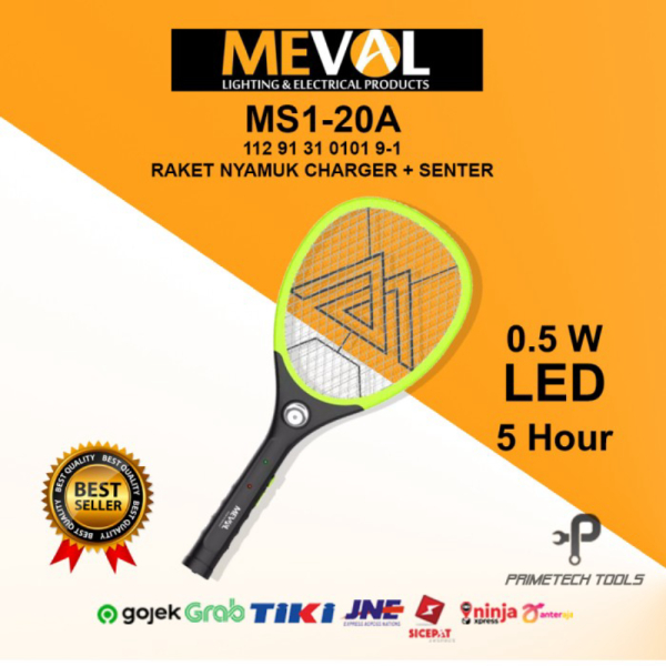 

MEVAL MS1-20A RAKET NYAMUK SENTER LED CHARGER Murah