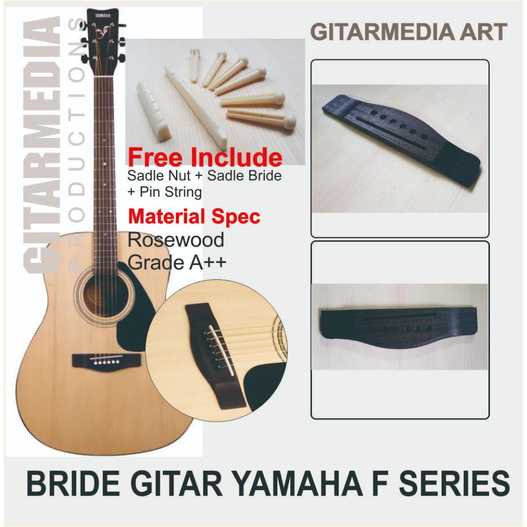 Bridge Gitar akustik model yamaha F310 - jembatan gitar yamaha