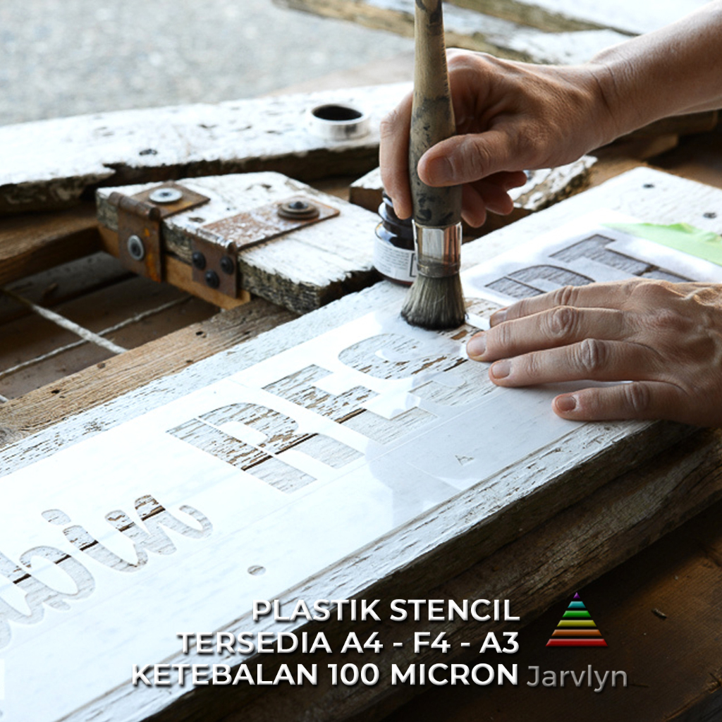 

JARVLYN - PLASTIK STENCIL MYLAR DEKORASI POLOS A3 100 MICRON NON CUSTOM