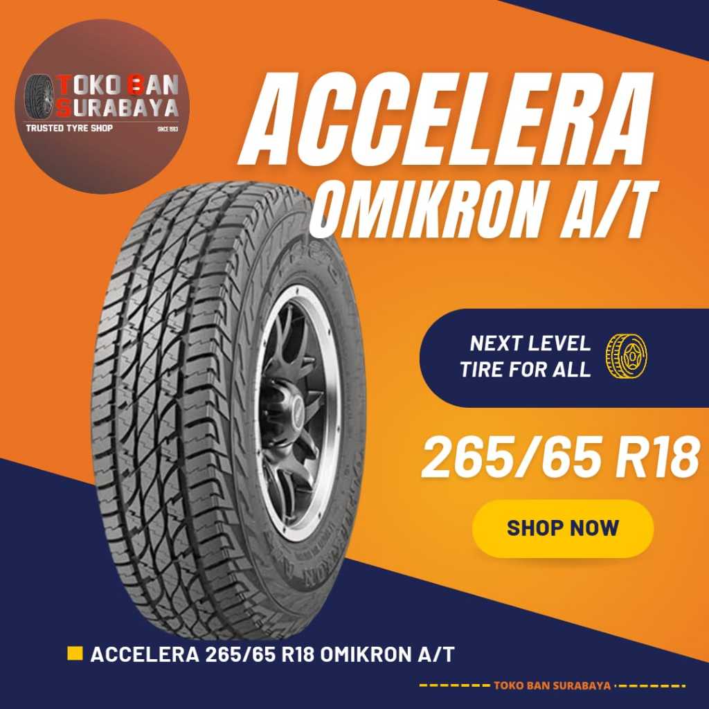 Ban accelera 265/65 R18 26565R18 26565 R18 265/65R18 265/65/18 R18 R 18 omikron A/T AT pajero fortun