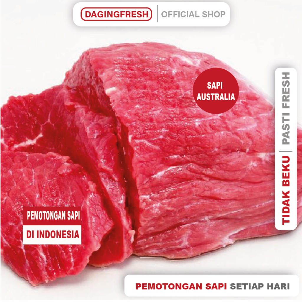 

[100%LOKAL] DAGINGFRESH DAGING SAPI UTUH - DAGING SAPI SEGAR - DAGING SAPI FRESH