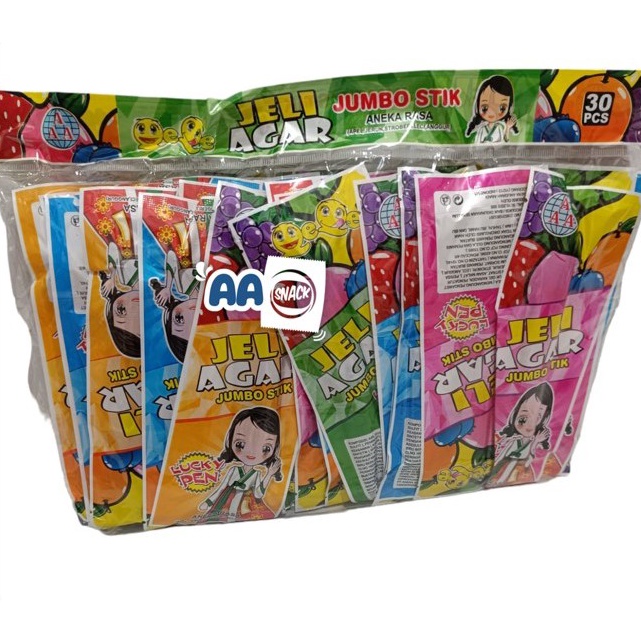 

67 AAA JELLI AGAR JUMBO LUCKY PEN ISI 30 Terupdate /̵