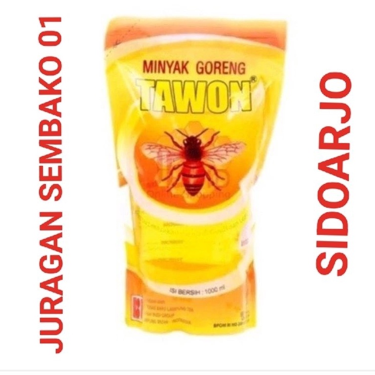 

Terlaku. MINYAK GORENG MERK TAWON 900 ml 48