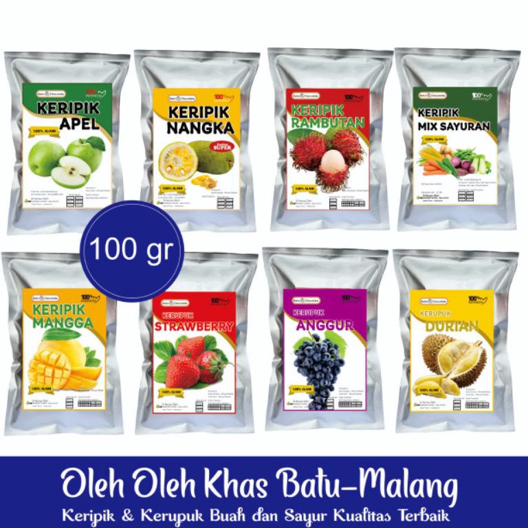 

➣ Keripik Buah Apel Nangka Dan Keripik Sayur ( Berat Isi : 100 gr ) Oleh Oleh Khas Malang 4938