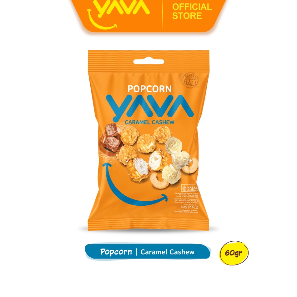 

Serba Murah** YAVA Popcorn Caramel Cashew 60g snsql