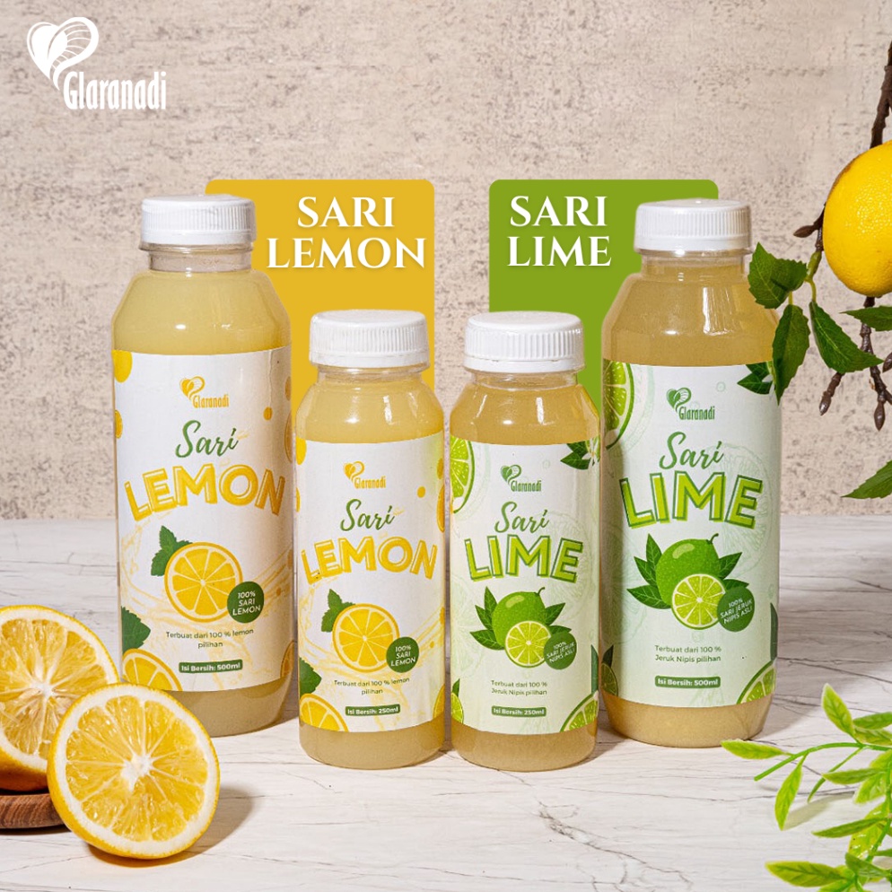 

➵ GLARANADI - Sari Lemon Sari Jeruk Nipis Air Lemon Murni 500ml / Memelihara Daya Tahan Tubuh (Pure Lemon Juice) 100% as0sq