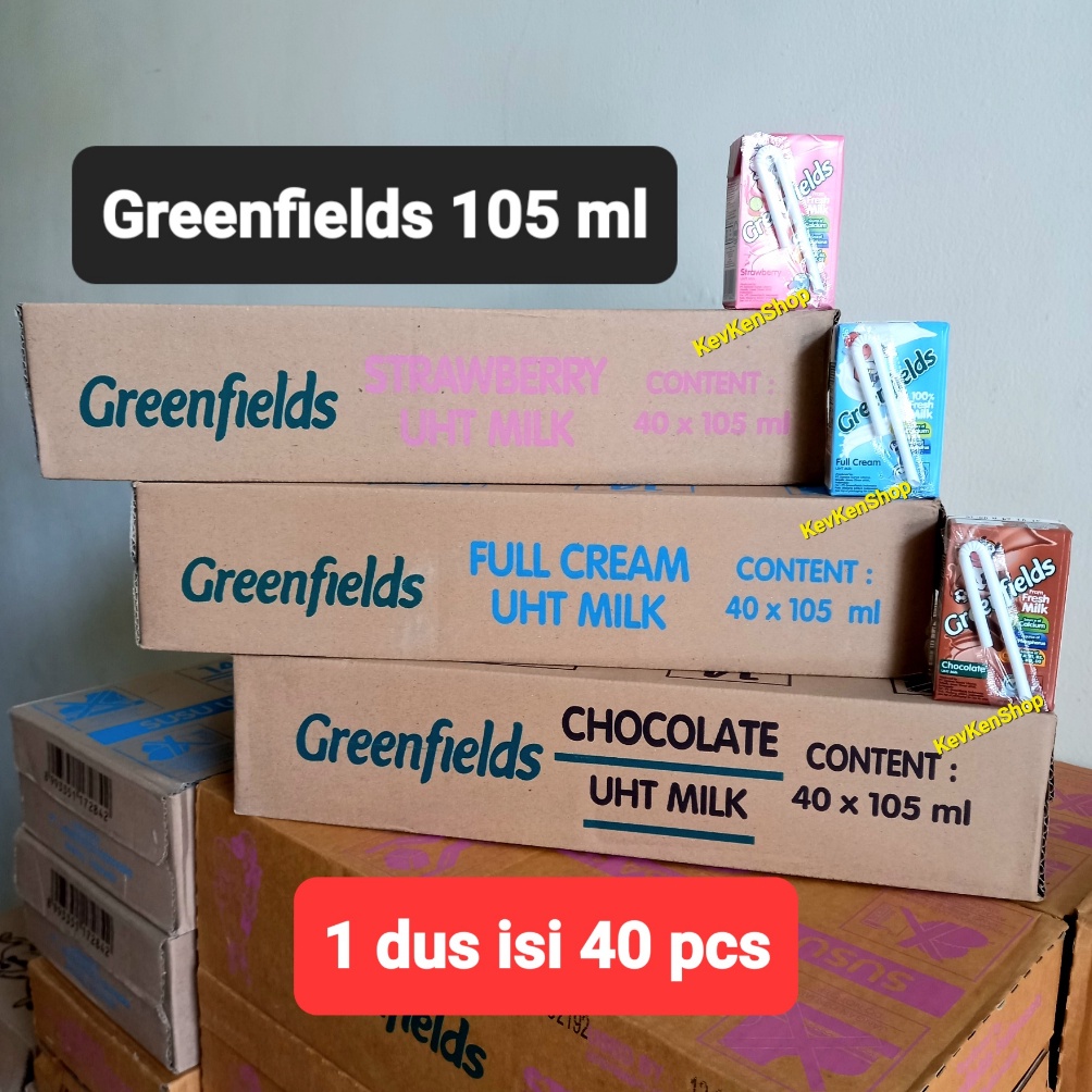 

COD GREENFIELDS UHT Susu 105 ml GREEN FIELDS 105ml Harga per Dus isi 40 pcs Ready O⌒
