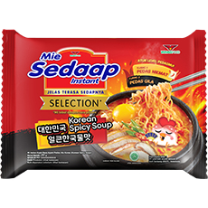 

Mie Sedaap Selection Korean Spicy Soup