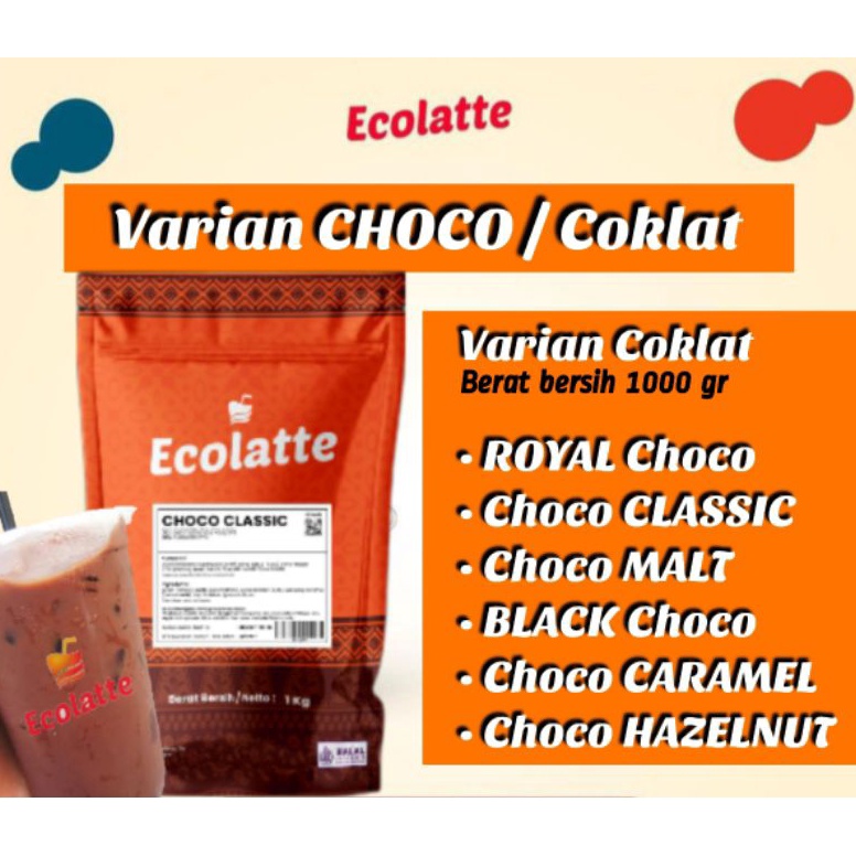 

NDDHJ varian CHOCO Ecolatte_serbukminuman_powderdrink Diskon