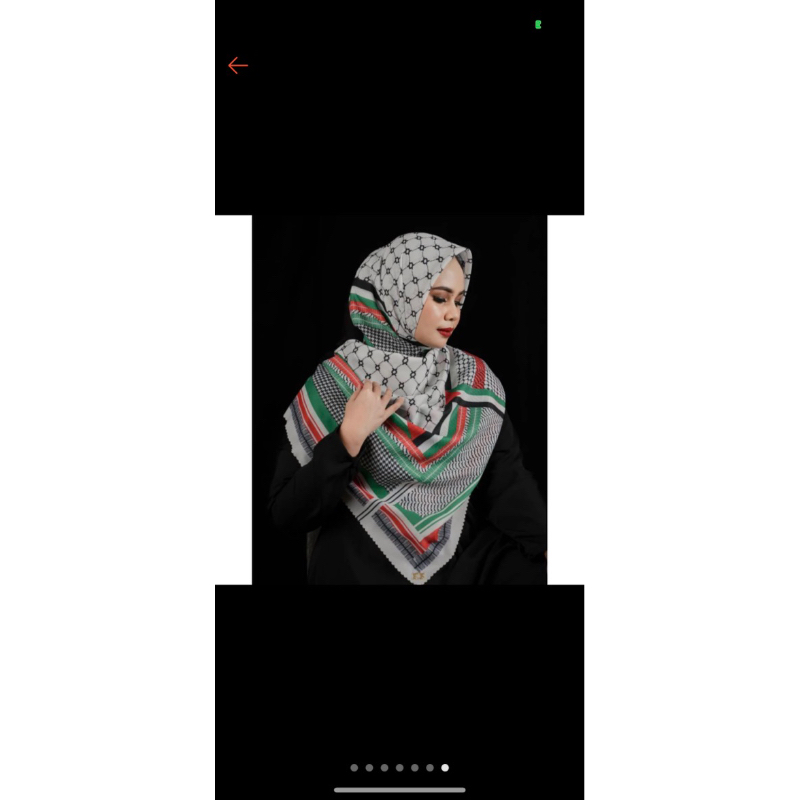 Klamby palestine scarf white