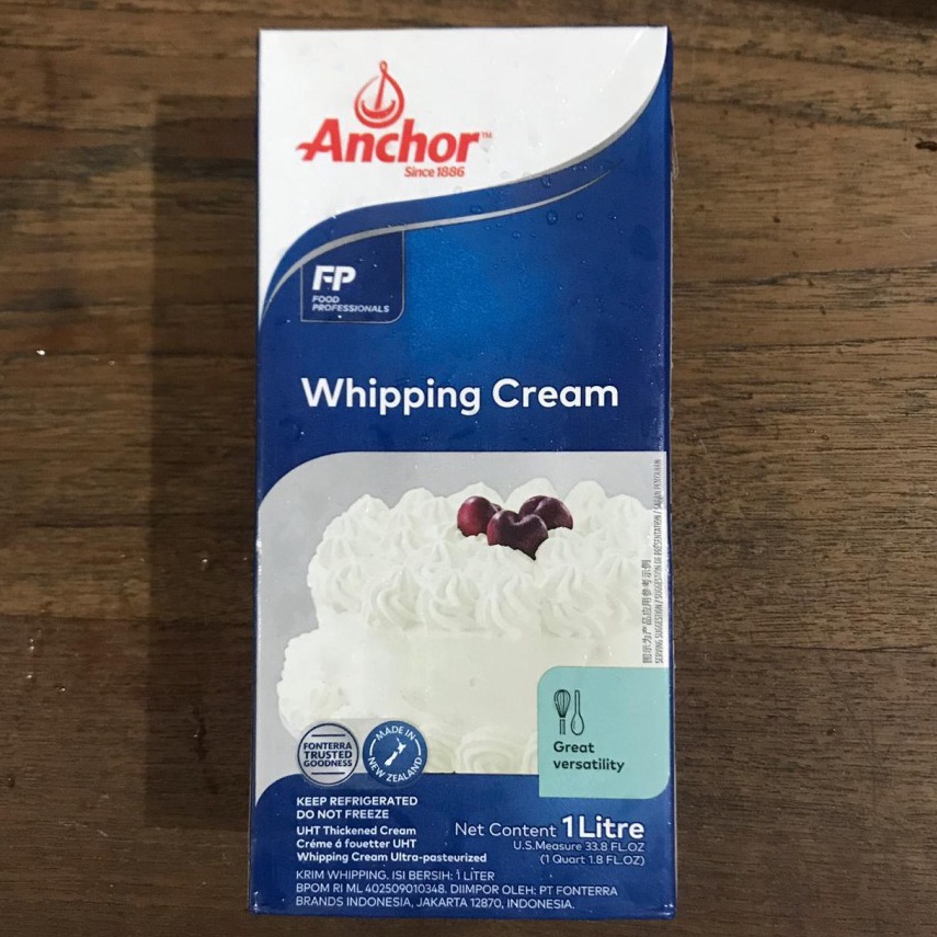 

95 GOSEND ONLY - Anchor Anchor Whipping Cream / Whip Cream 1liter Model Terkini