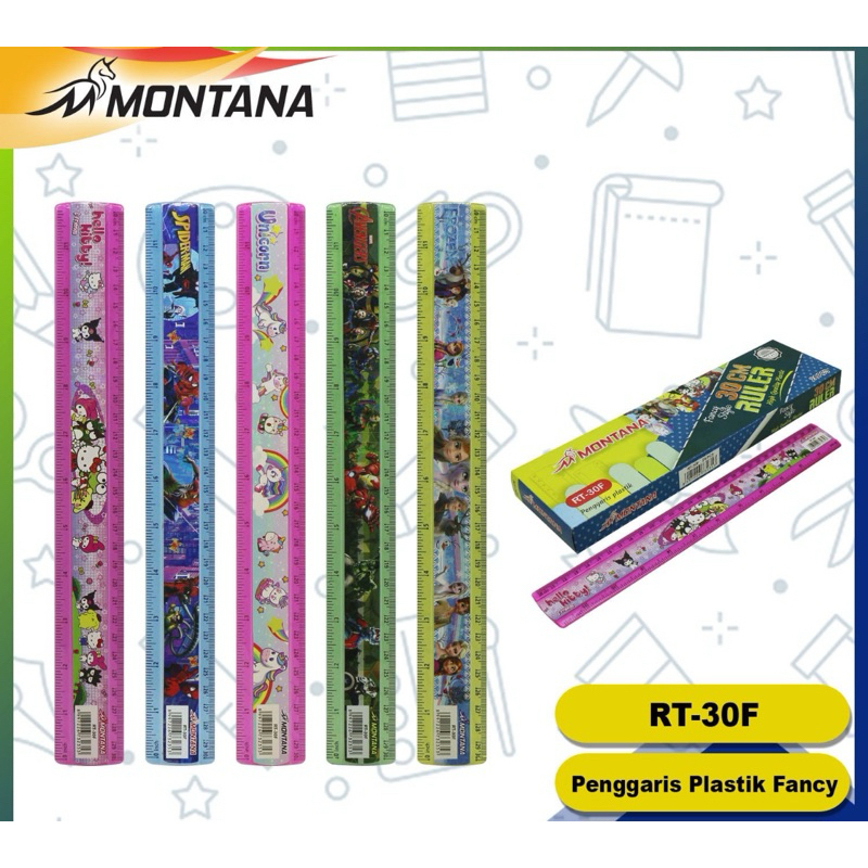 

PENGGARIS PLASTIK 30 CM LUCU MONTANA (1 PCS)