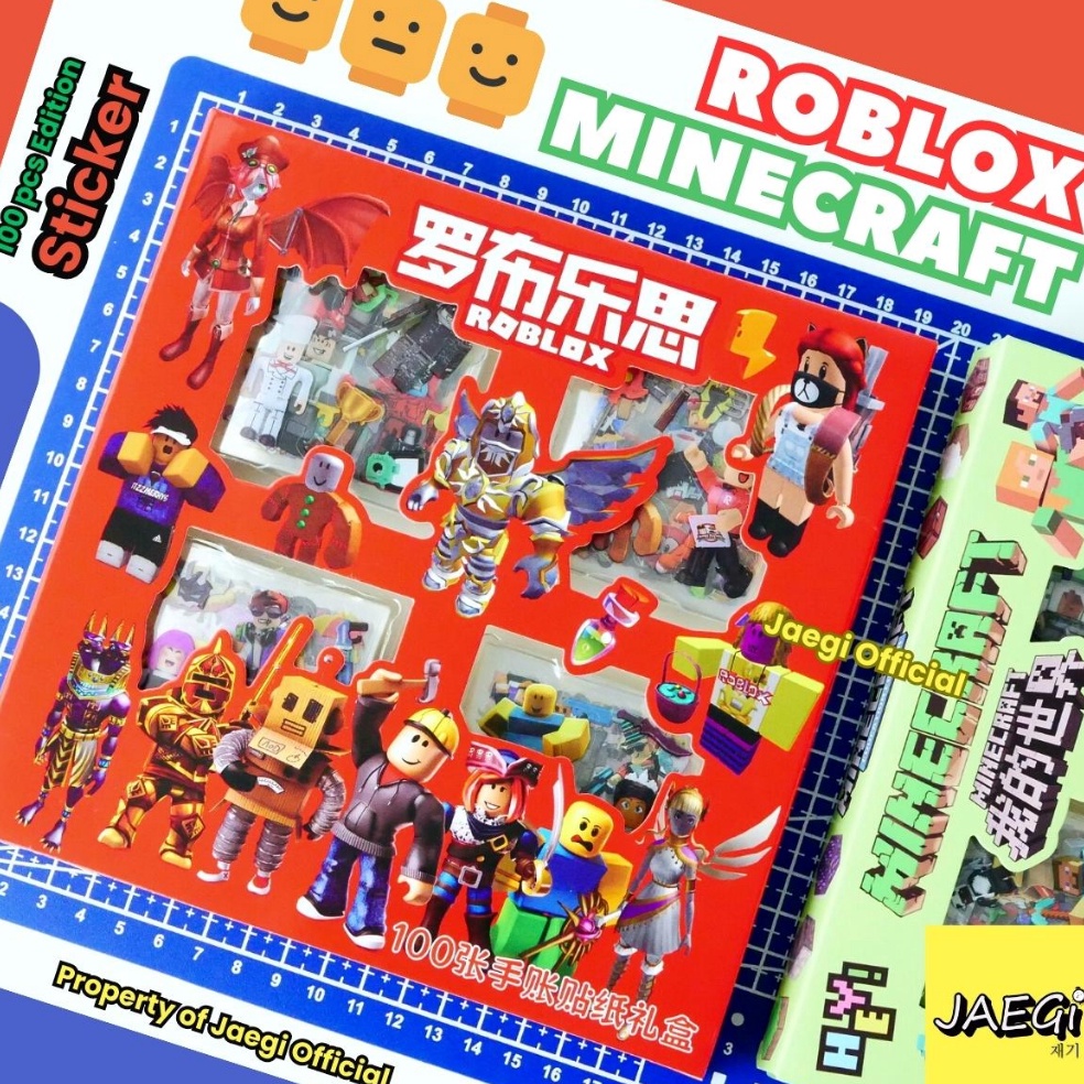 

♪ JAEGi - Premium Roblox & Minecraft Sticker Box isi 100 Pcs Aesthetic Waterproof Sticker 00hyo