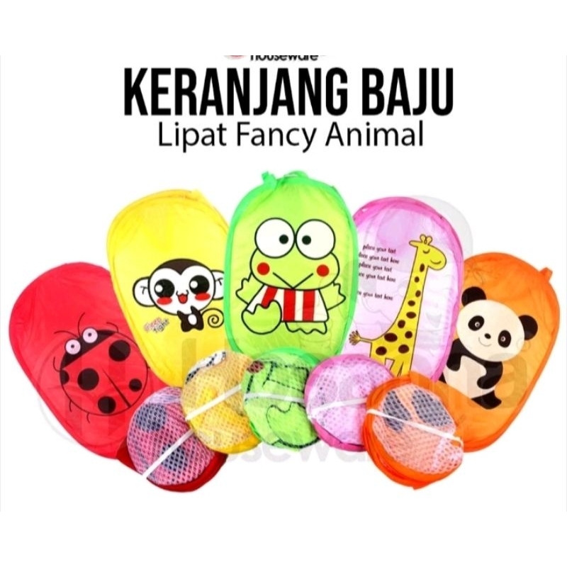 Keranjang Baju Lipat / Keranjang Karakter Lipat