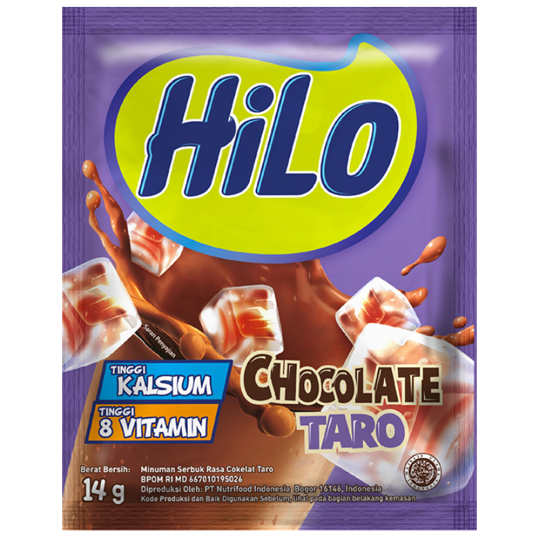 

HiLo chocolate taro 70 gram (5 sachet @14 gram)