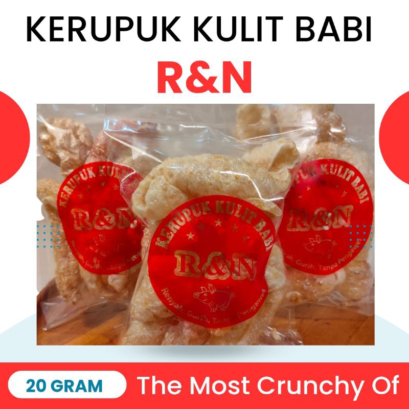 

KERUPUK KULIT BABI R&N IMPORT/CU JIU CHA/KERUBI - ISI BERSIH 20GRAM