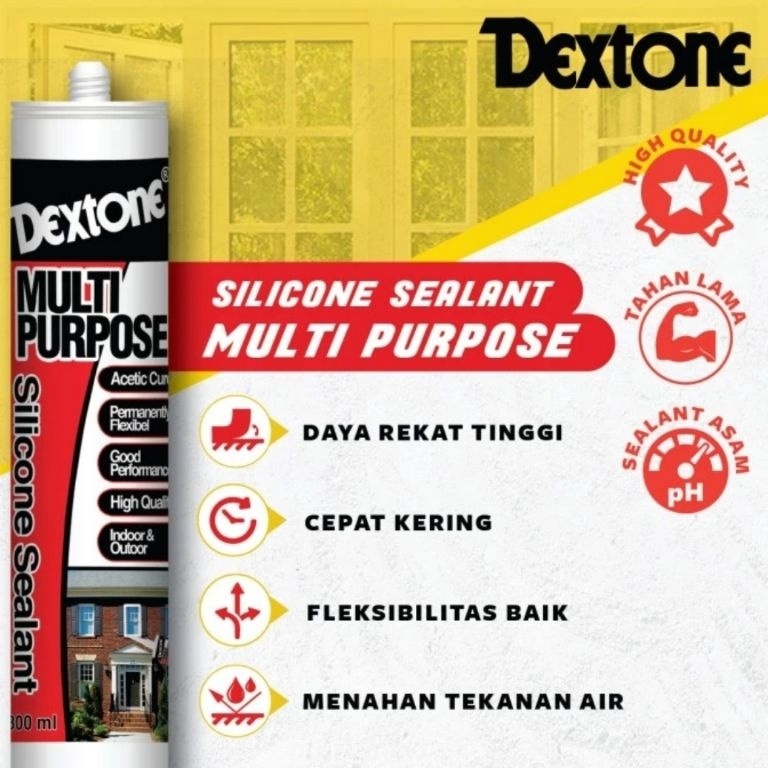 

GHA lem silicone sealant dextone/Lem sealant botol dextone/lem silicon 84