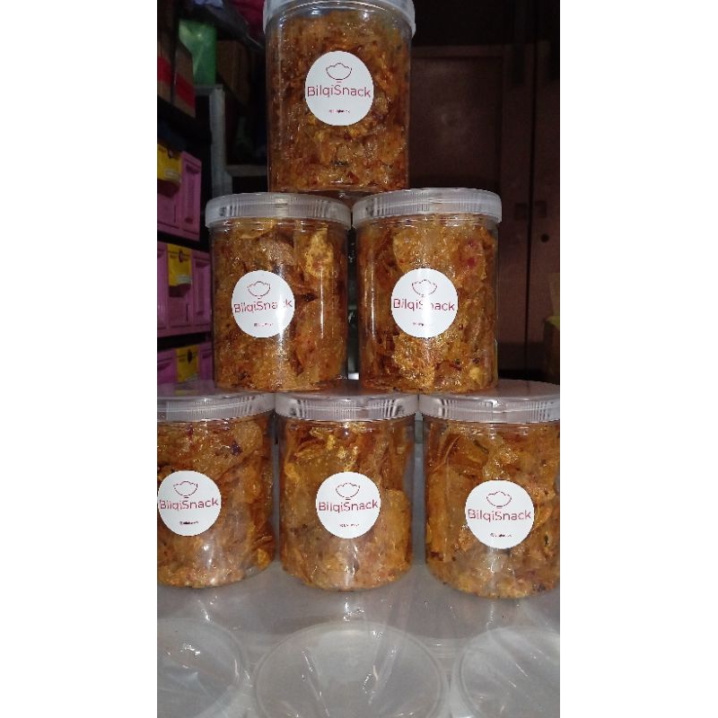 

kripik kaca pedas daun jeruk toples