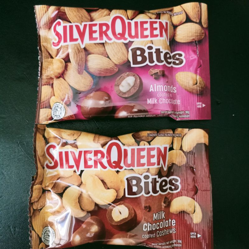 

Cemilan SilverQueen chocolate bites / Silverqueen coklat potongan @ 30g/pcs