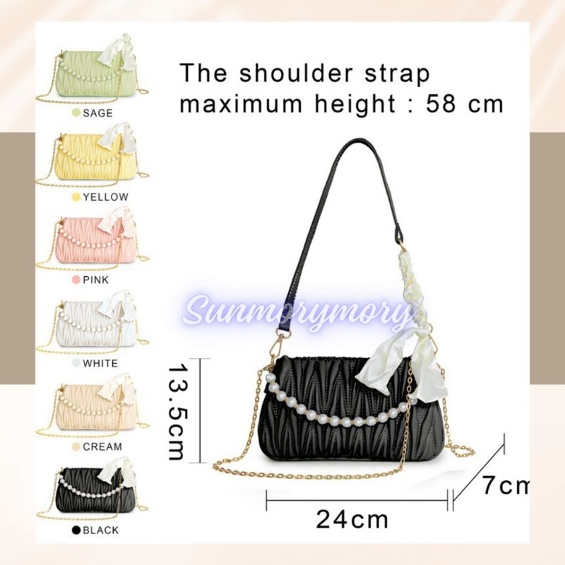 Ivana bag Slingbag Wanita - Tas Korea - Tas Selempang - Tas Korean Style Slingbag - Tas Korean murah