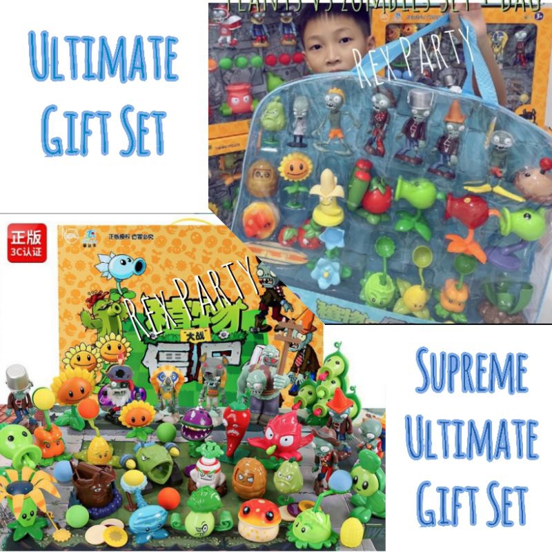 Plants Vs Zombies Ultimate Gift Set/Plants Vs Zombies Set Tas/Plants Vs Zombies Gift Bag Set/Mainan 