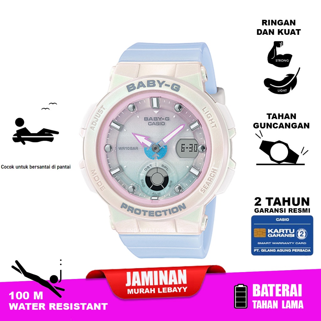 Casio baby-g BGA-250-7A3 baby g bga250 bga 250 original garansi resmi