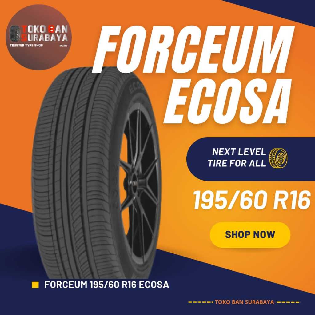 ban mobil Forceum 195/60R16 195/60/16 19560 R16 19560R16 195/60R16 R16 R 16 Ecosa