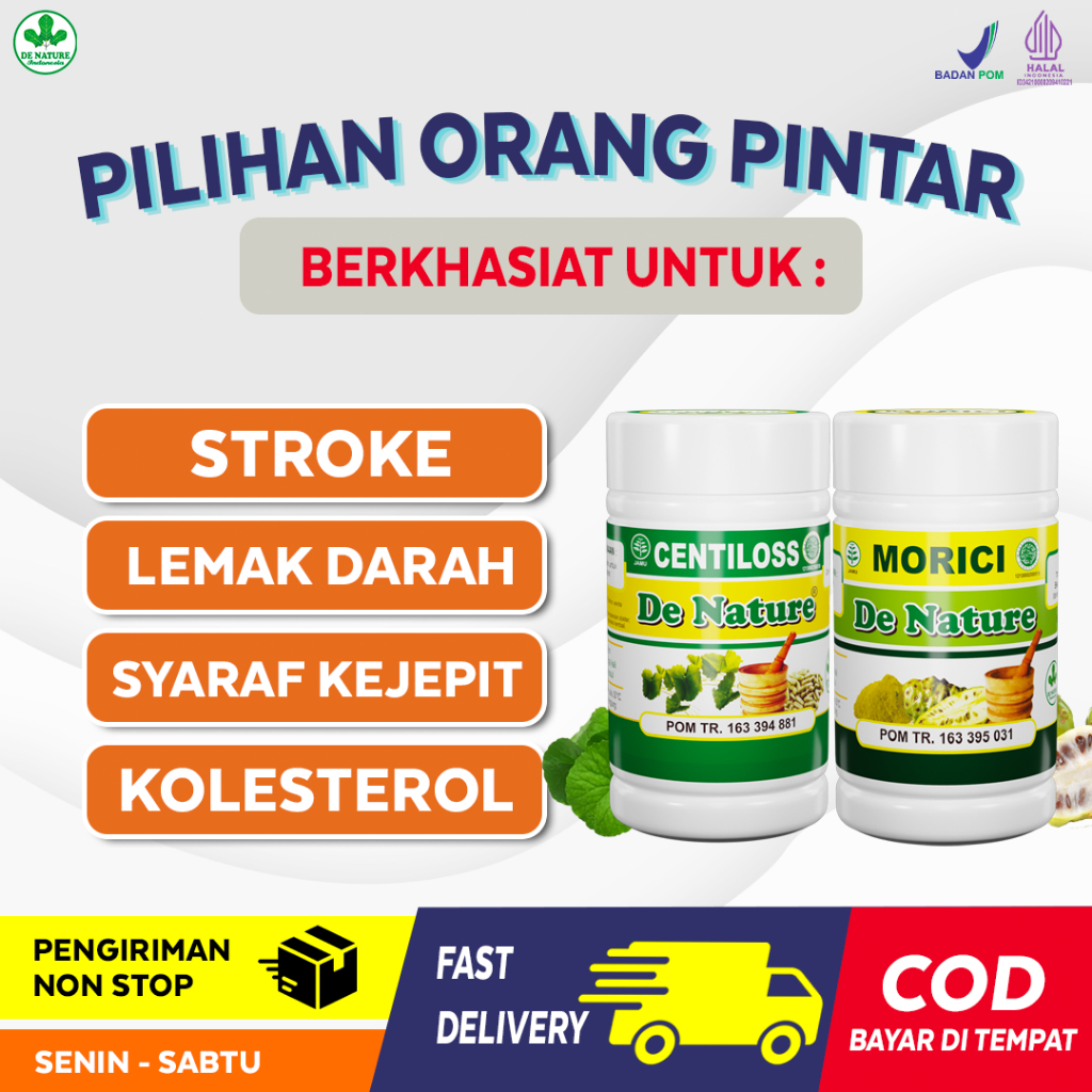 Centiloss Morici De Nature Obat Stroke Saraf Kejepit Ringan Sebelah Iskemik Herbal De Nature Centilo