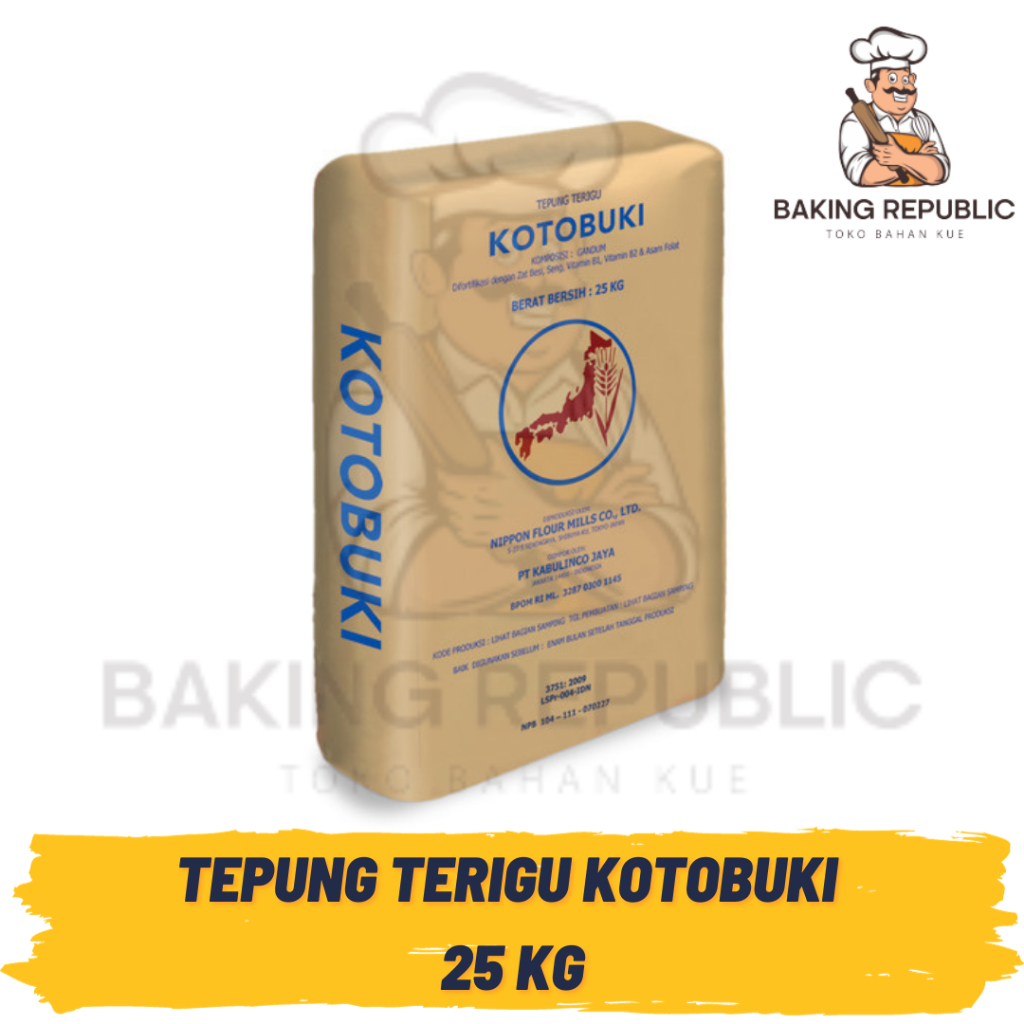 TEPUNG KOTOBUKI | 25 KG | 1 ZAK | TEPUNG TERIGU KOTOBUKI IMPORT JEPANG