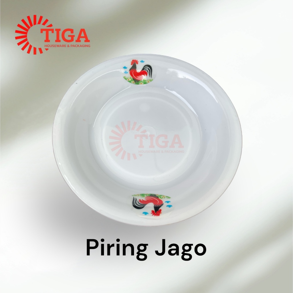 PIRING AYAM JAGO PLASTIK PUTIH PIRING KECIL TATAKAN LAUK LEPEKAN/LEPEKAN JAJAN/LEPEK GORENGAN/PIRING