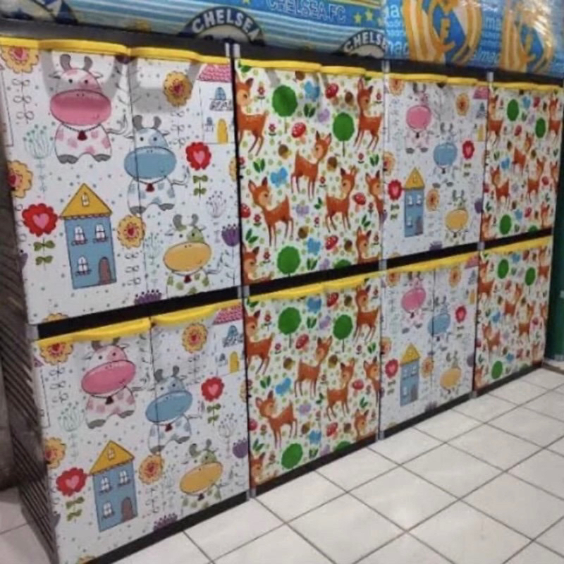 Lemari Plastik Oralndo Jumbo Miami / Lemari Plastik Pakaian Jumbo Karakter