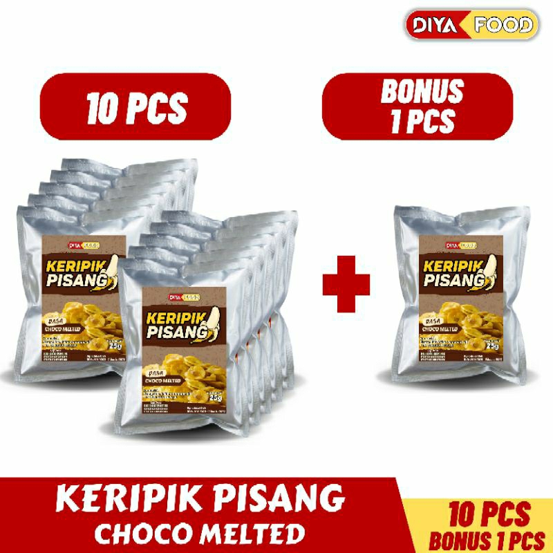 

Keripik Pisang 10 pcs + bonus 1 Pcs - Keripik Diyafood