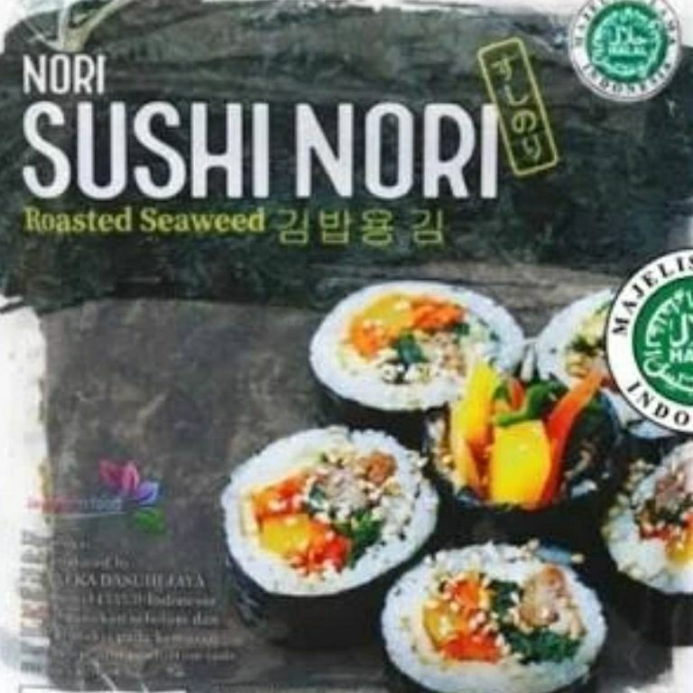 

➽ Sushi Nori Sheet Gold 10 Lembar / Roasted Seaweed Halal ❉Bayar Di Tempat