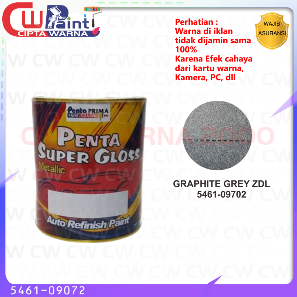 Cat Penta Super Gloss Metalic Warna Graphite Grey Zdl 5461-09702 1kg