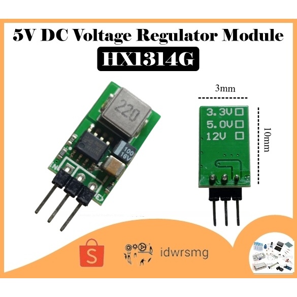 Modul Regulator 5V Output 1A DC to DC Module Power Supply HX1314G Step Down input max 32V