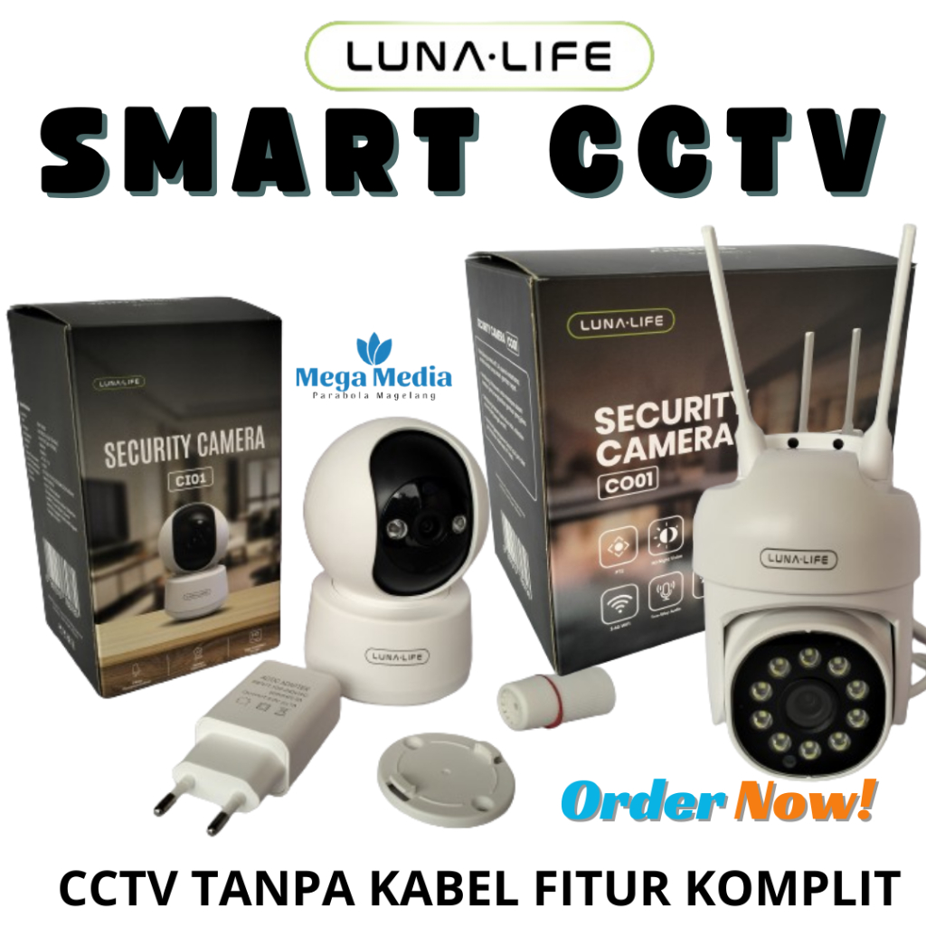 Smart CCTV WIFI LUNA-LIFE WIFI IPCAMERA FULL HD Praktis dan Mudah