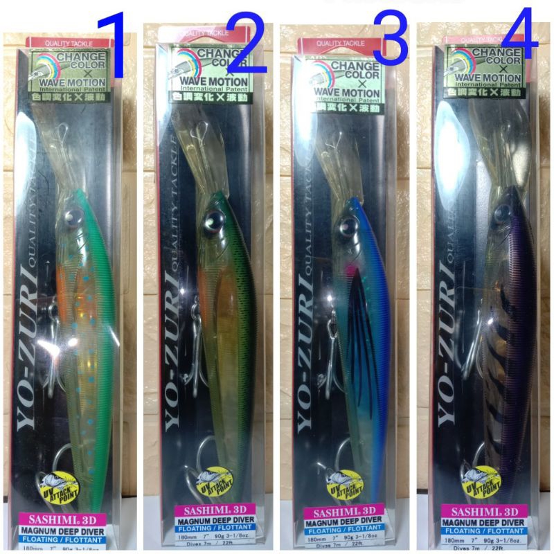 Umpan Yo-zuri sashimi 3D magnum Deep Diver
