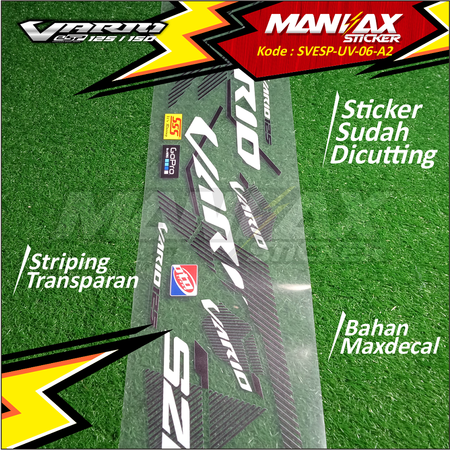 Striping Transparan Variasi Vario ESP 125 Vario LED 2017 Motif Malay - Stiker Striping Vario ESP 125