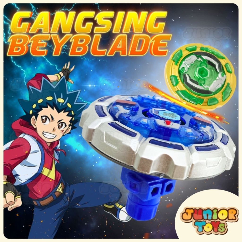 Mainan Gangsing Gasing Beyblade dan Tali Mainan Anak Mainan Jadul Gasing