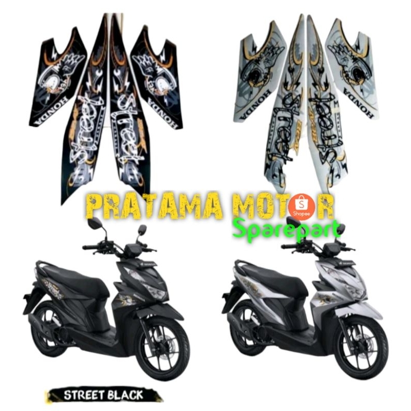 Striping/Sticker Beat Street 2021 Silver Hitam