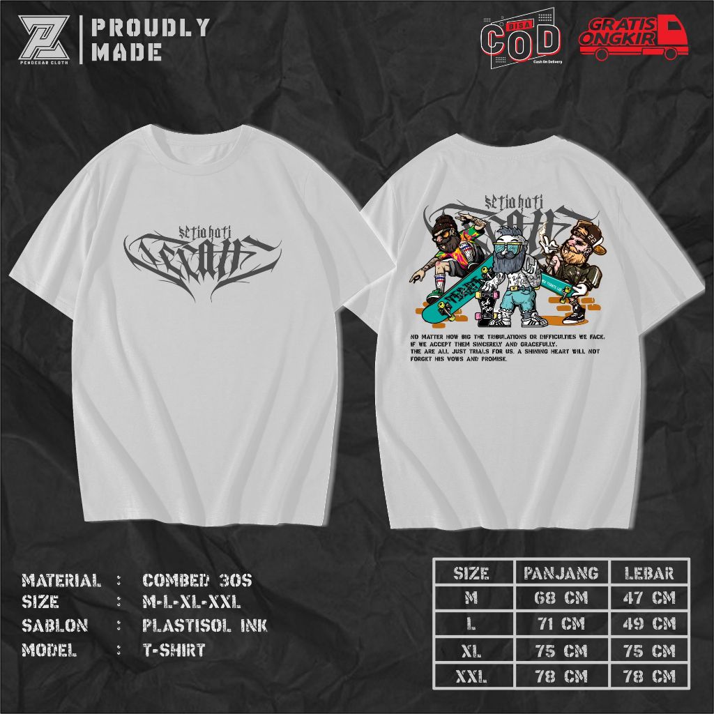 Kaos Psht Distro Skateboard - Kaos Psht New Design - Tshirt Psht