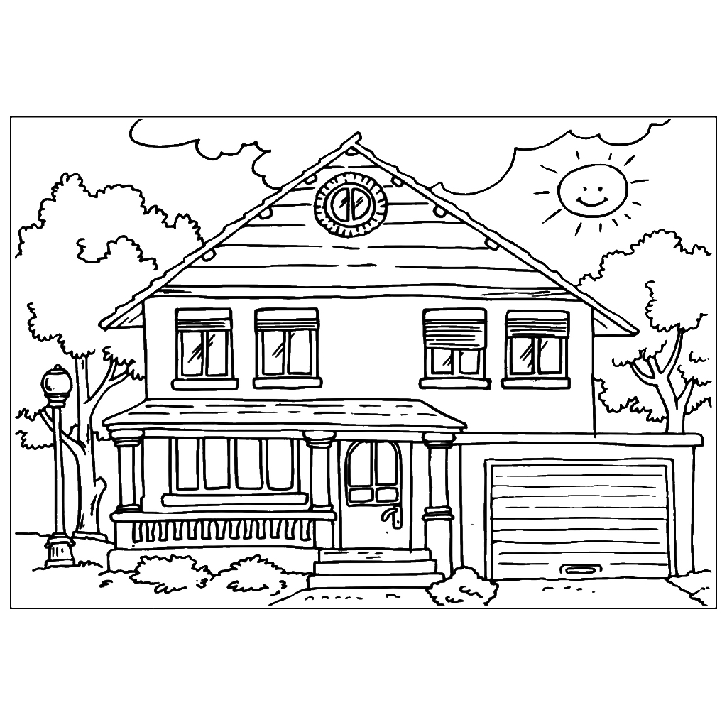 

Kertas Gambar Mewarnai Tema Rumah | Kertas Mewarnai | Murah Meriah