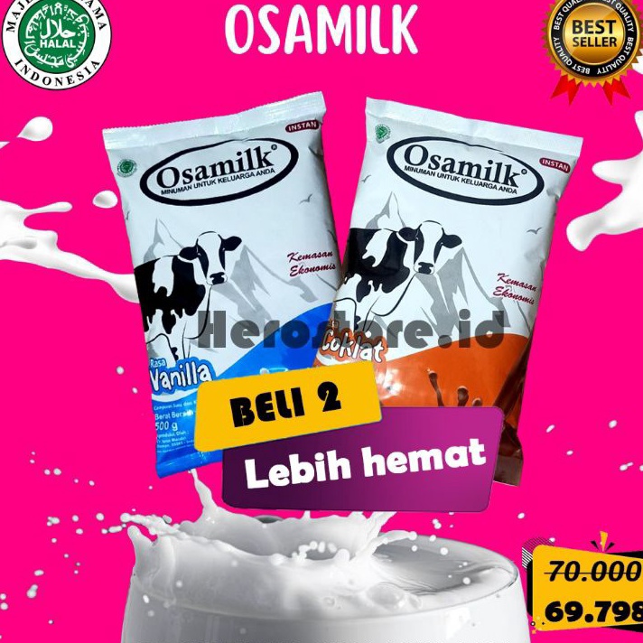 

PLTN5631 Jangan Sampai Kehabisan!!! SUSU OSAMILK ORIGINAL 100% Penggemuk Badan & Penambah Nafsu Makan 500 g