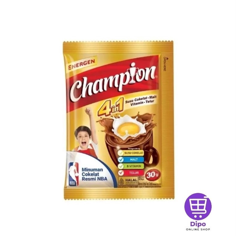 

[♧K94(] CHAMPION Susu Cokelat Renceng isi 10 sachet [104]